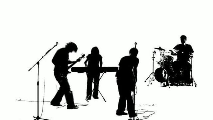 Grunge摇滚乐队剪影HD