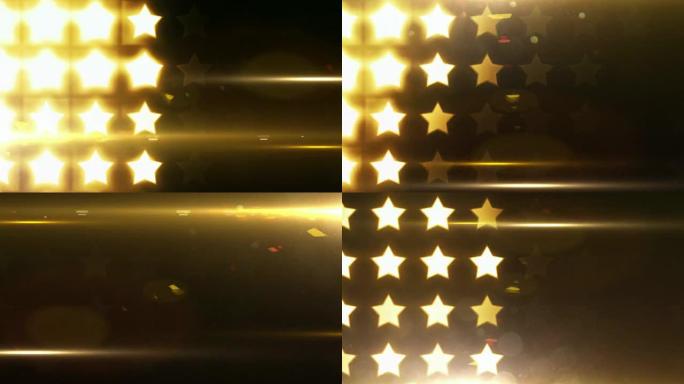 明亮的星光背景环（关闭）-金色高清