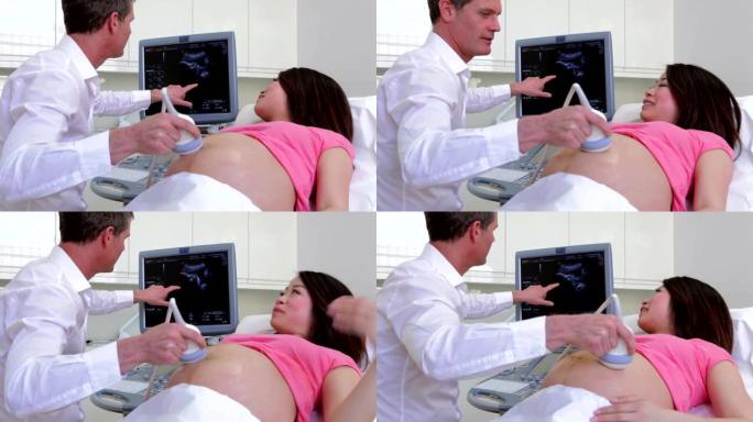 孕妇和超声波扫描