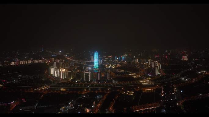 4k大片城市夜景航拍