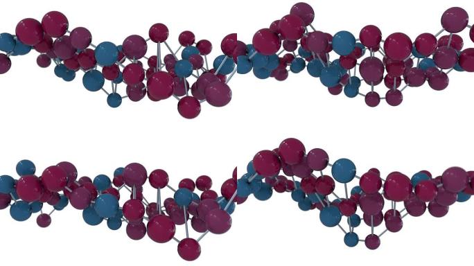 4k抽象分子动画。