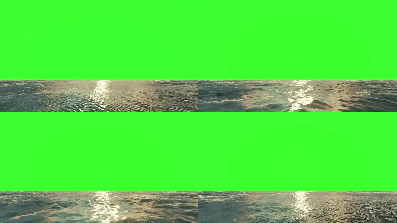 海洋动画绿屏
