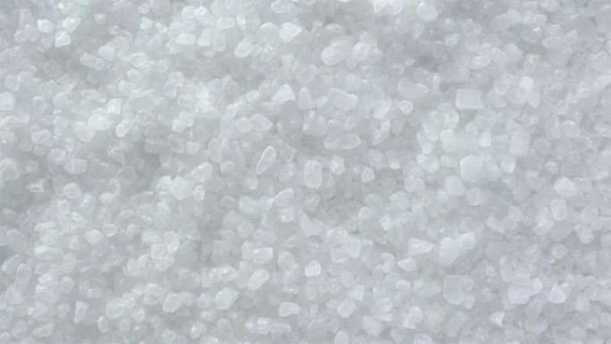 海盐颗粒晶体。