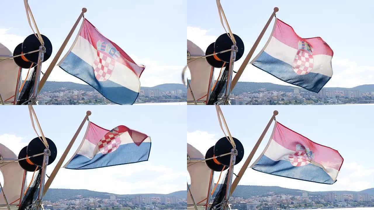WS在克罗地亚国旗下航行