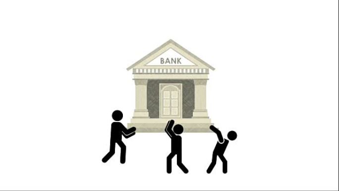 金融图标设计，视频动画