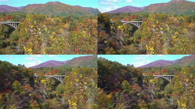 平移镜头: 日本鸣子乔治宫城大崎的桥梁
