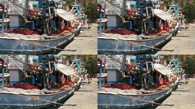 渔船传统人文文化贫困地区码头停靠