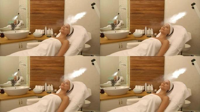 蒸汽面部美容护理