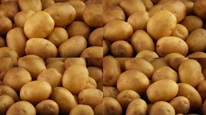金色土豆堆旋转
