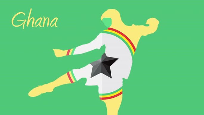 加纳世界杯2014动画与球员