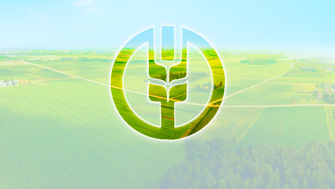 4K简洁农业绿色logo演绎