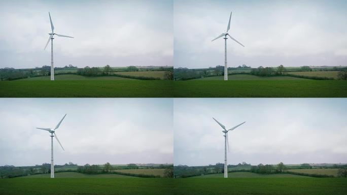 乡村的风力涡轮机