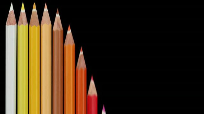 彩色铅笔动画-垂直循环（带Alpha）