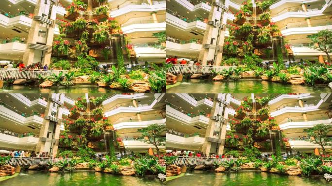 曼谷泰国购物中心瀑布