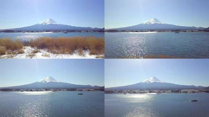 美丽的冬季日本富士火山