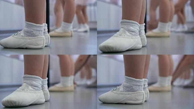 舞蹈课穿芭蕾舞鞋