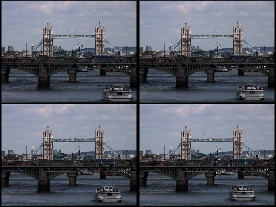 伦敦桥上的3D交通