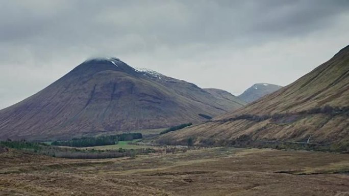 探索荒野。神秘的山景。苏格兰