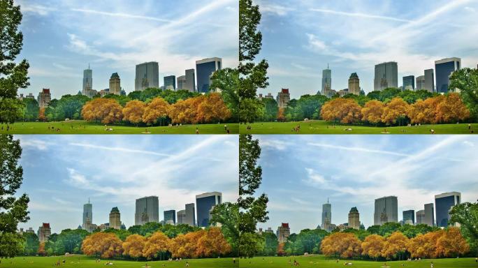 中央公园的秋天