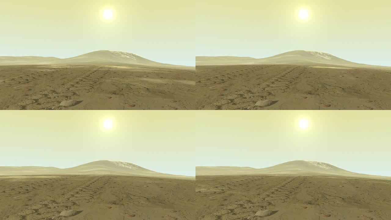 沙丘上吹干沙子3D