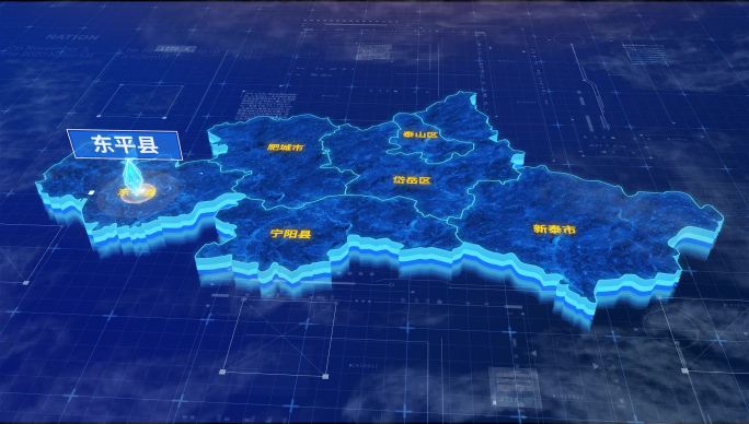 泰安市东平县蓝色三维科技区位地图