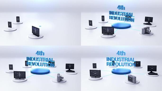各种台式电脑、相机、移动设备连接 “第四次工业革命” 技术。