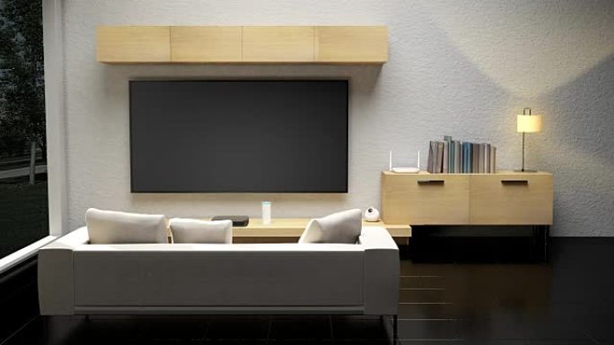 客厅灯节能增效控制、智能家电、物联网。4k电影。