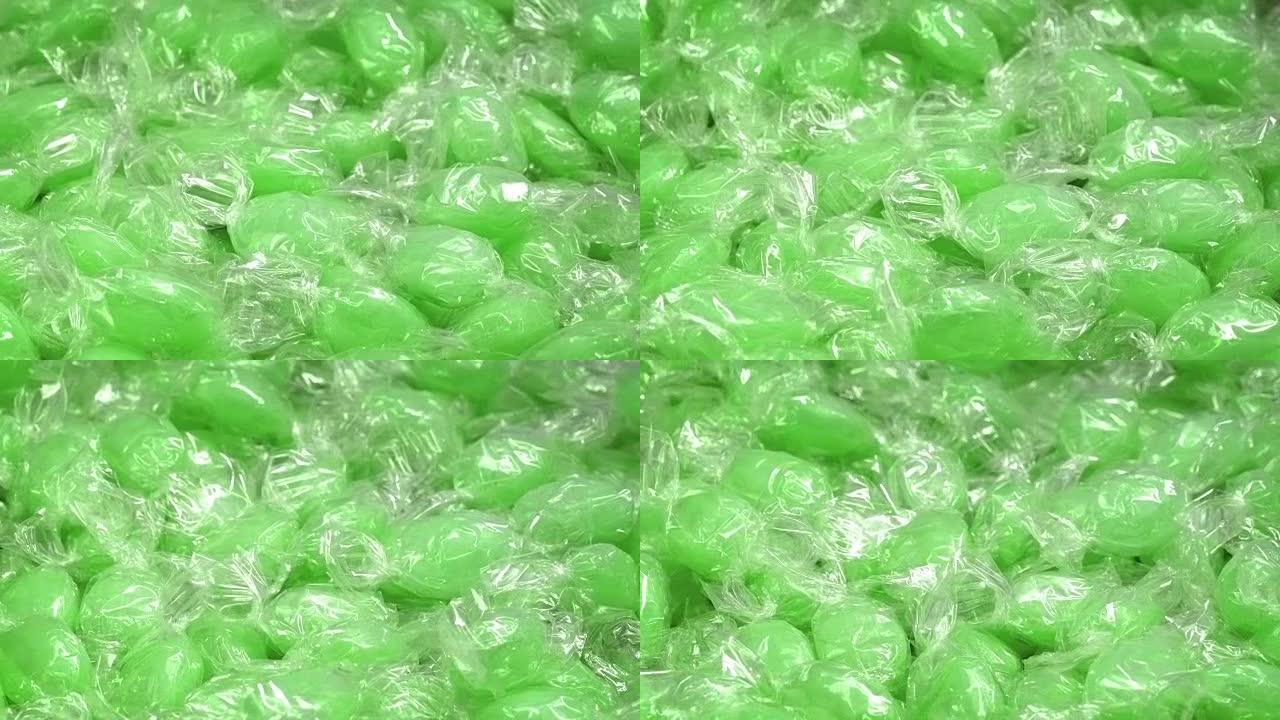 绿色糖果旋转