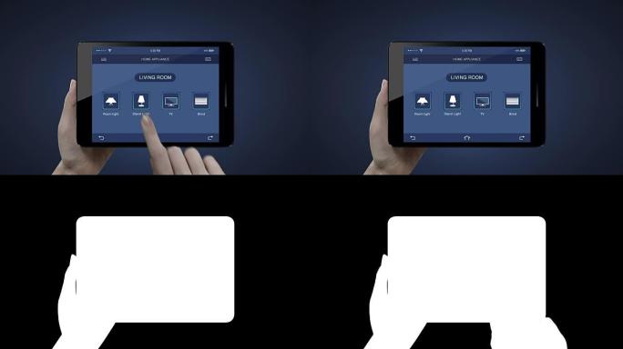 触摸屏、物联网智能平板电脑应用、客厅电视、灯泡、盲节能效率控制、智能家电、物联网。
