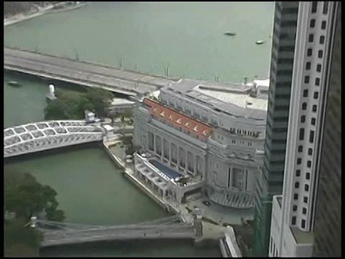 新加坡城：古老的殖民地邮局和桥梁