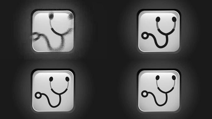 医疗保健图标设计，视频动画