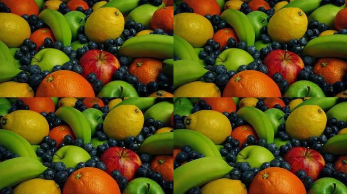 传递五颜六色的水果自助餐