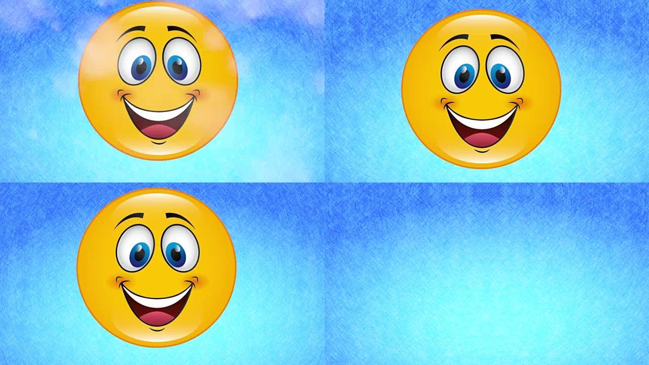 快乐的脸，视频动画