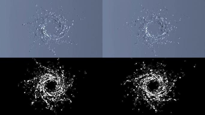 漩涡状水滴螺旋