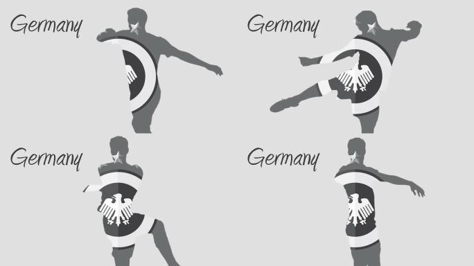 德国世界杯2014动画与球员