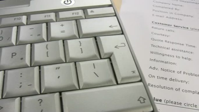客户满意度调查英文文件文件键盘