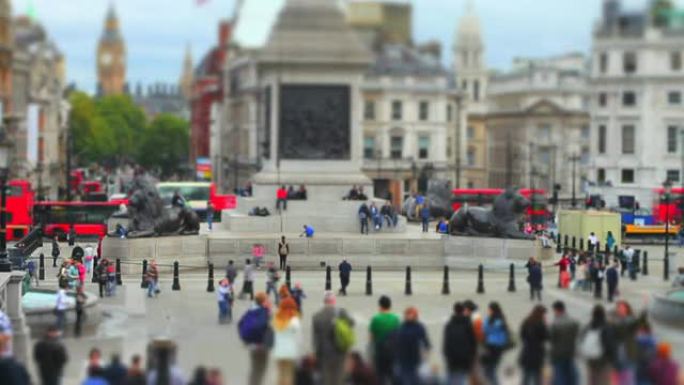 伦敦特拉法加广场（倾斜偏移效应）