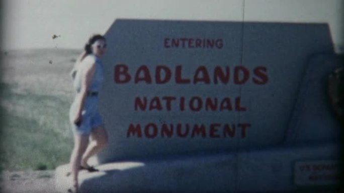 20世纪50年代荒原上的女人