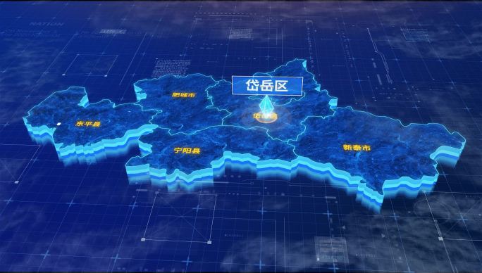 泰安市岱岳区蓝色三维科技区位地图
