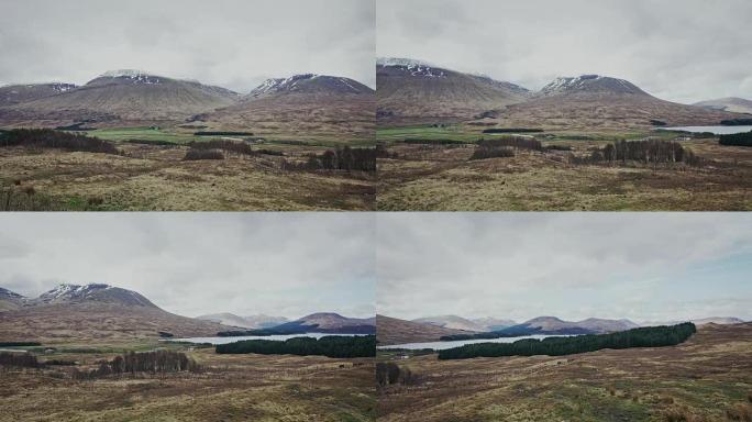 探索荒野。神秘的山景。苏格兰