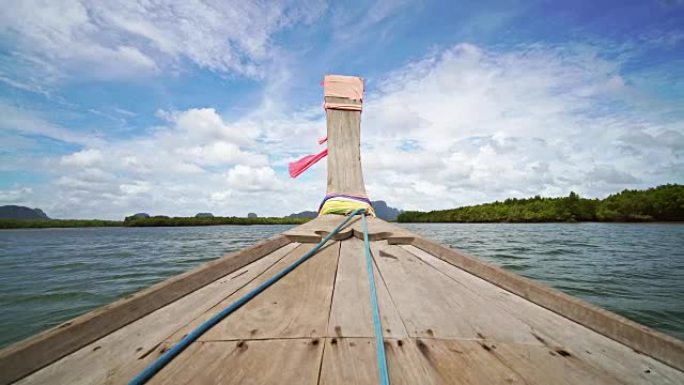 泰国普吉岛热带泻湖的乘船旅行
