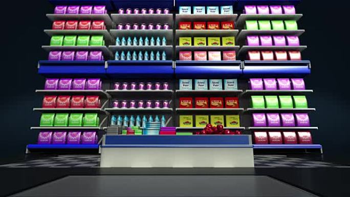 平板电脑键盘改变了杂货店网上商店，网上超市。在线购买。