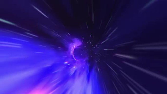 魔法虫洞-外太空飞行进入黑洞的扭曲