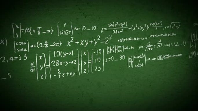 黑板数学方程式滚动
