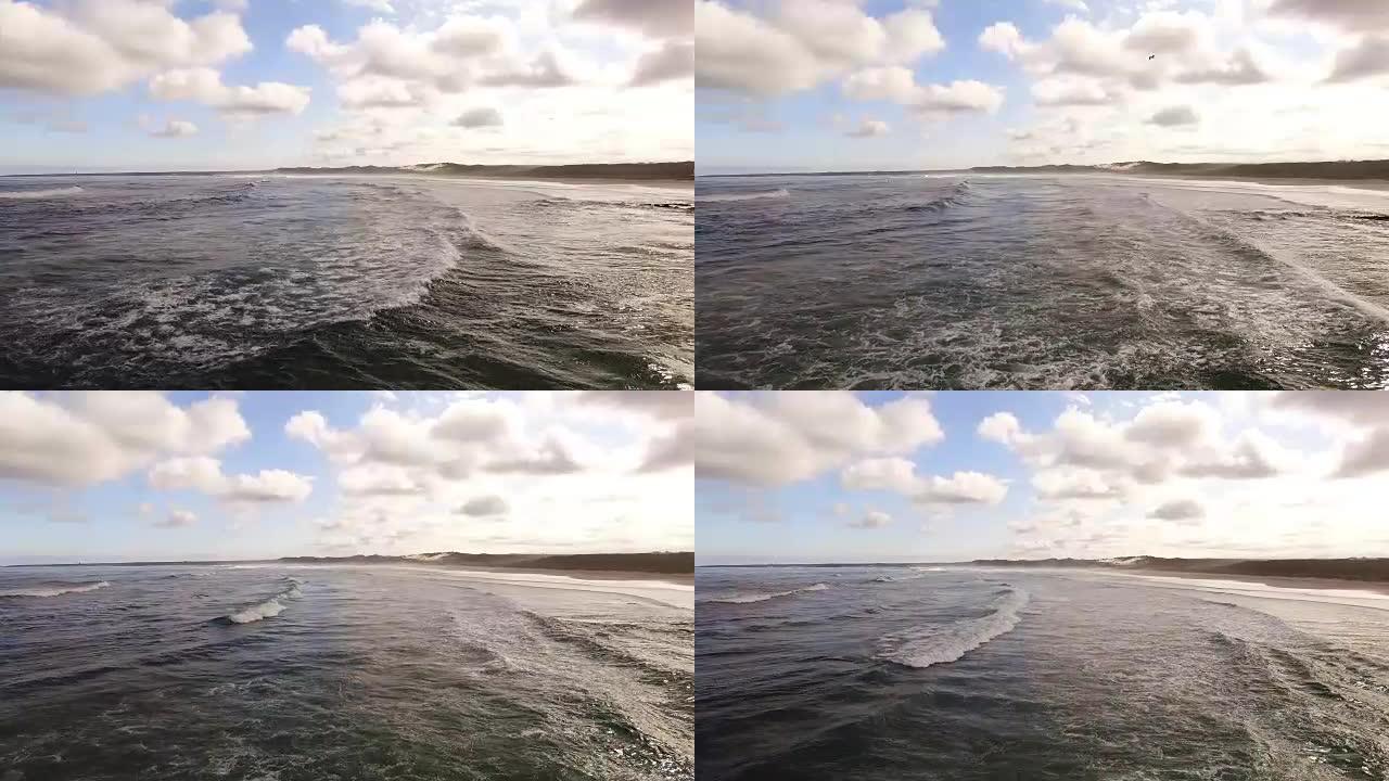 海洋的无人机镜头