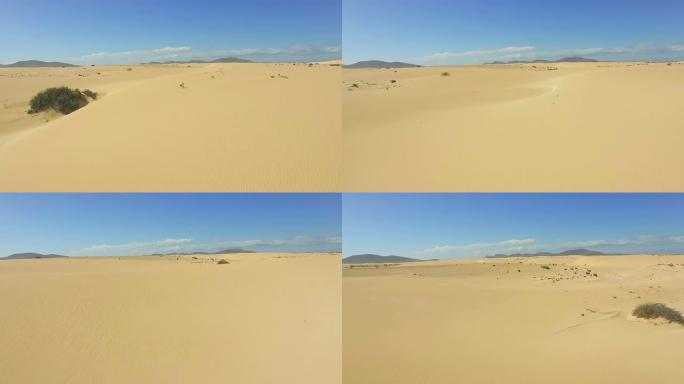 空中: 飞越非洲巨大的沙质沙漠