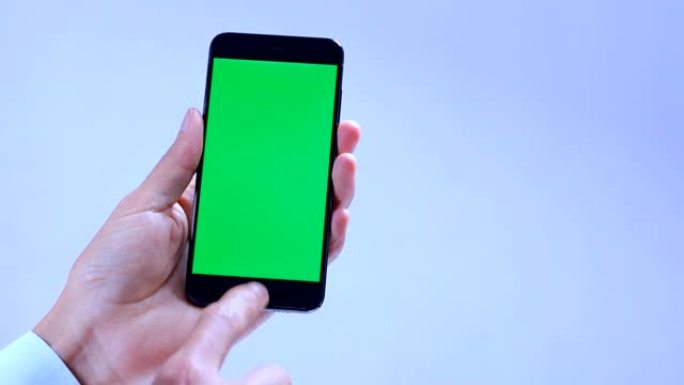 用智能手机绿屏显示内容