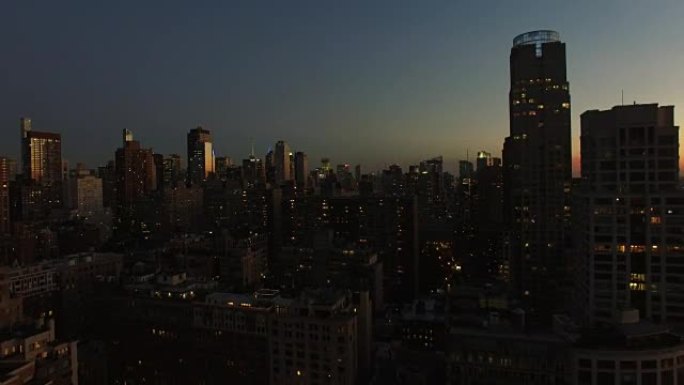 大都会风光地标。天际线城市景观背景。纽约市的曼哈顿