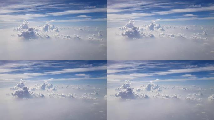 空中云彩背景镜头2