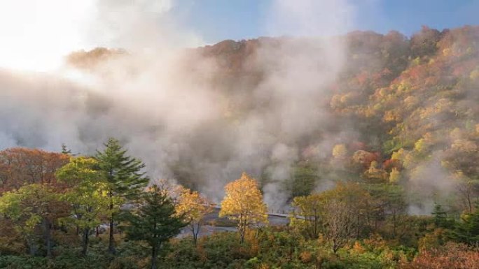 延时: 日本秋田玉川温泉日出